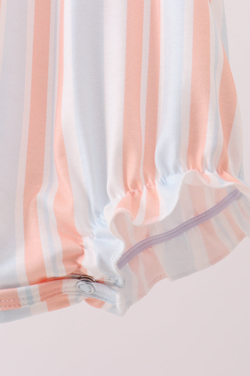 Seashell Stripe Appliqué Bubble - 3