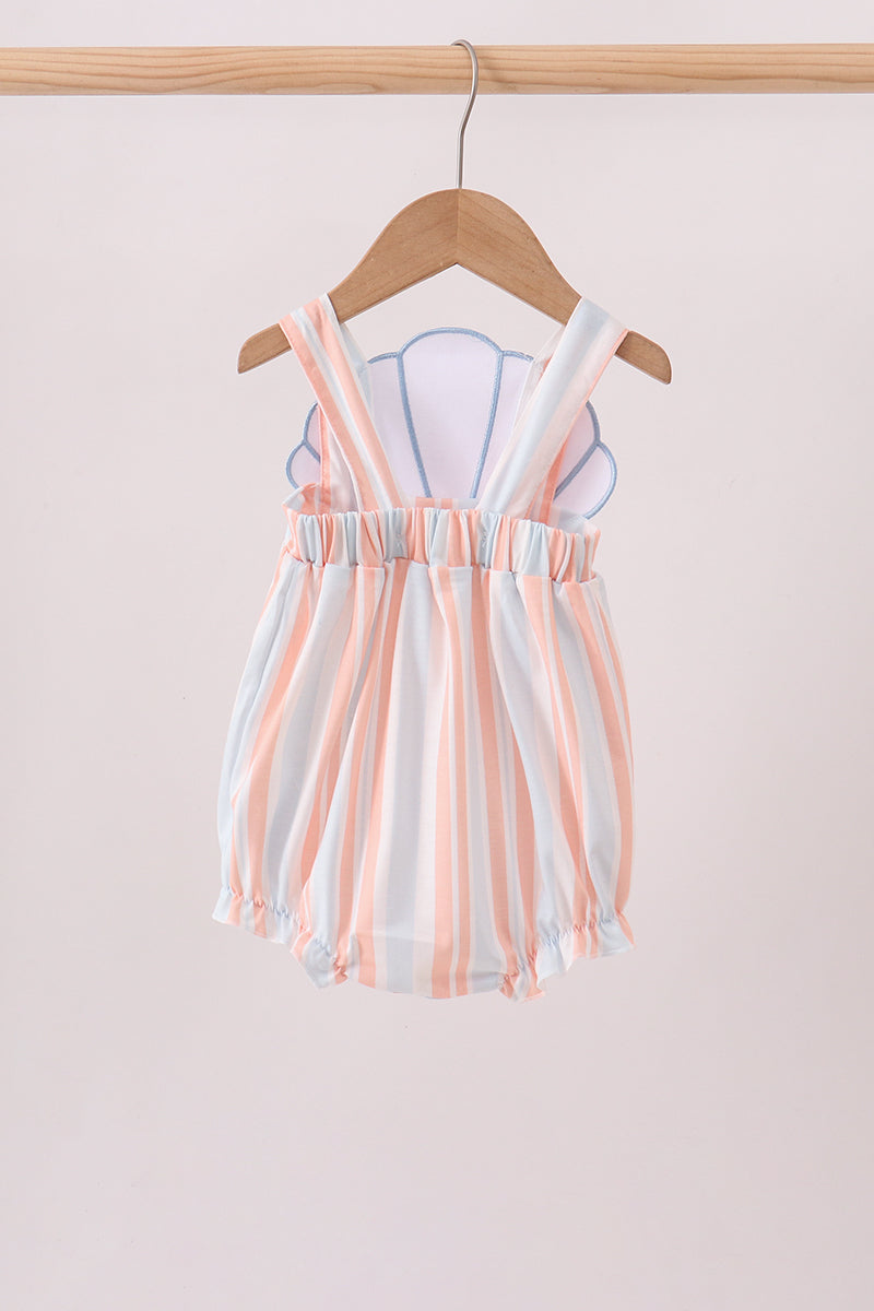 Seashell Stripe Appliqué Bubble - 5