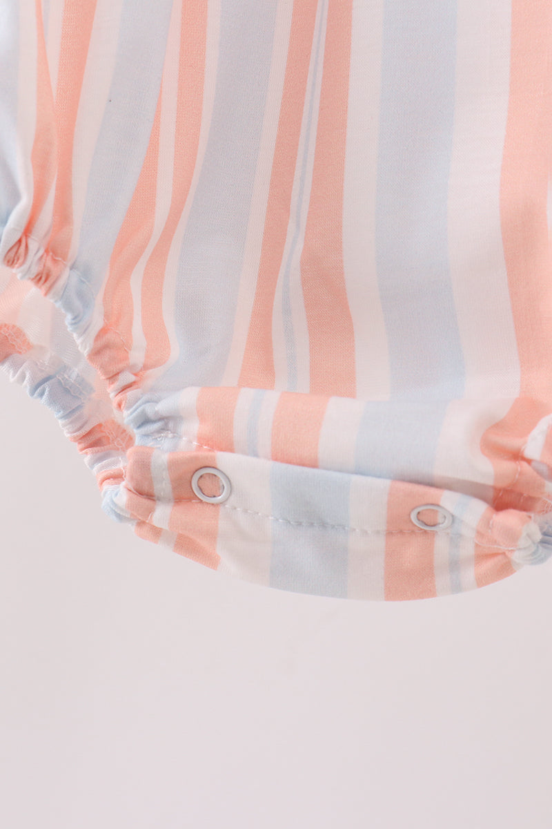 Seashell Stripe Embroidered Bubble - 3