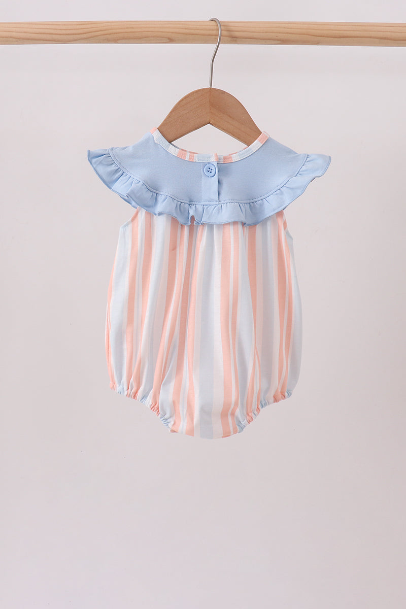 Seashell Stripe Embroidered Bubble - 4