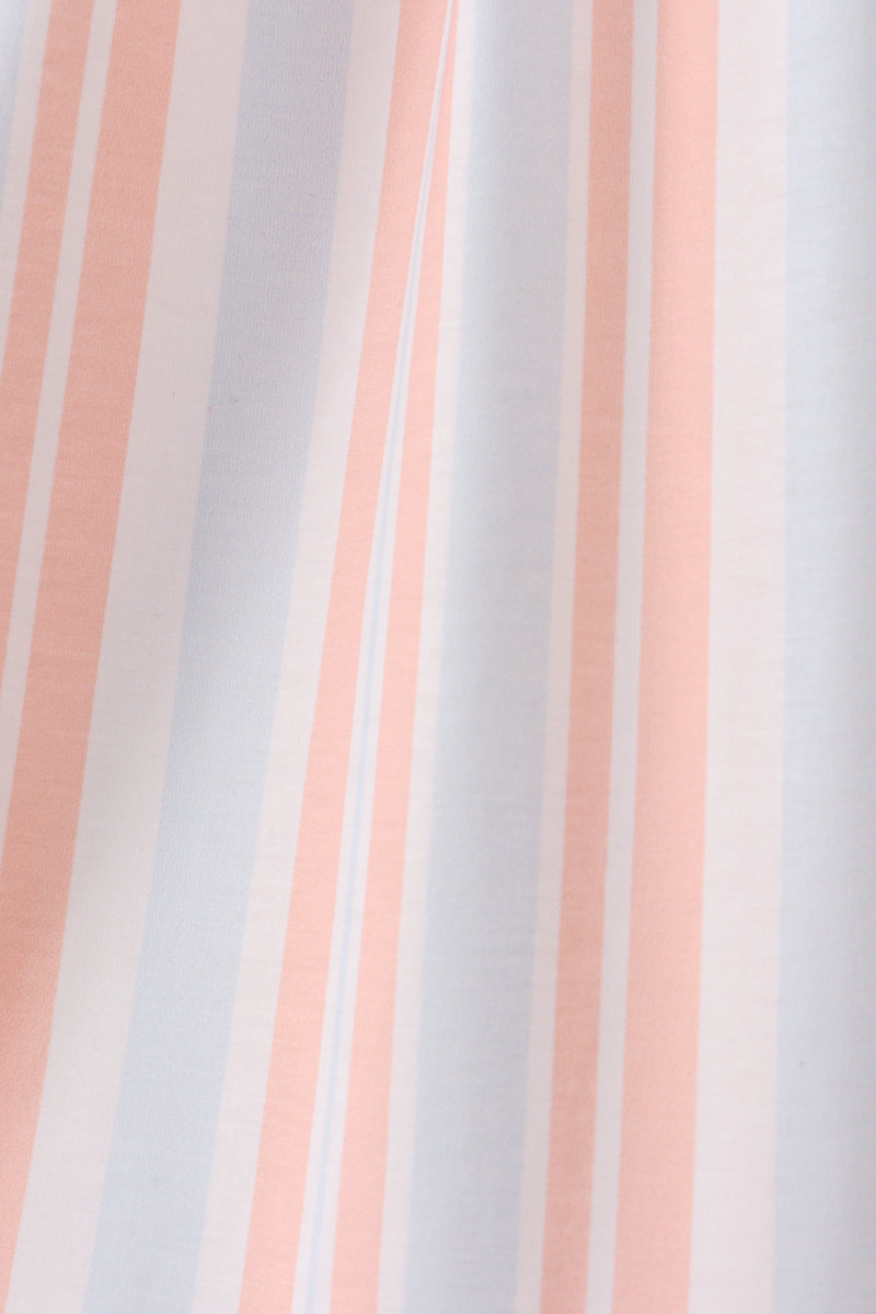 Seashell Stripe Embroidered Dress - 3