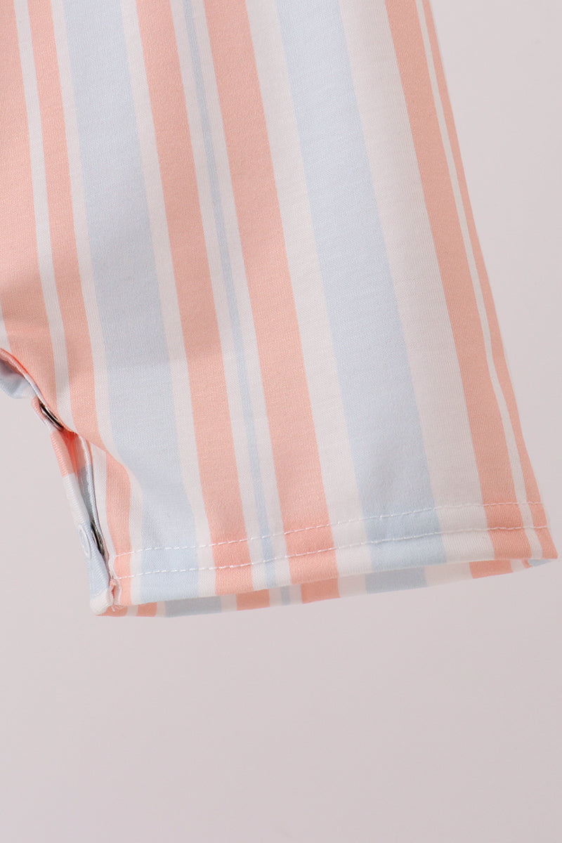 Seashell Stripe Embroidered Jon Jon - 4