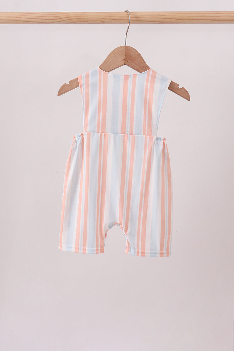 Seashell Stripe Embroidered Jon Jon - 5