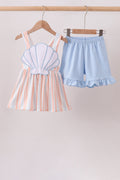 Seashell Stripe Appliqué Set - 1