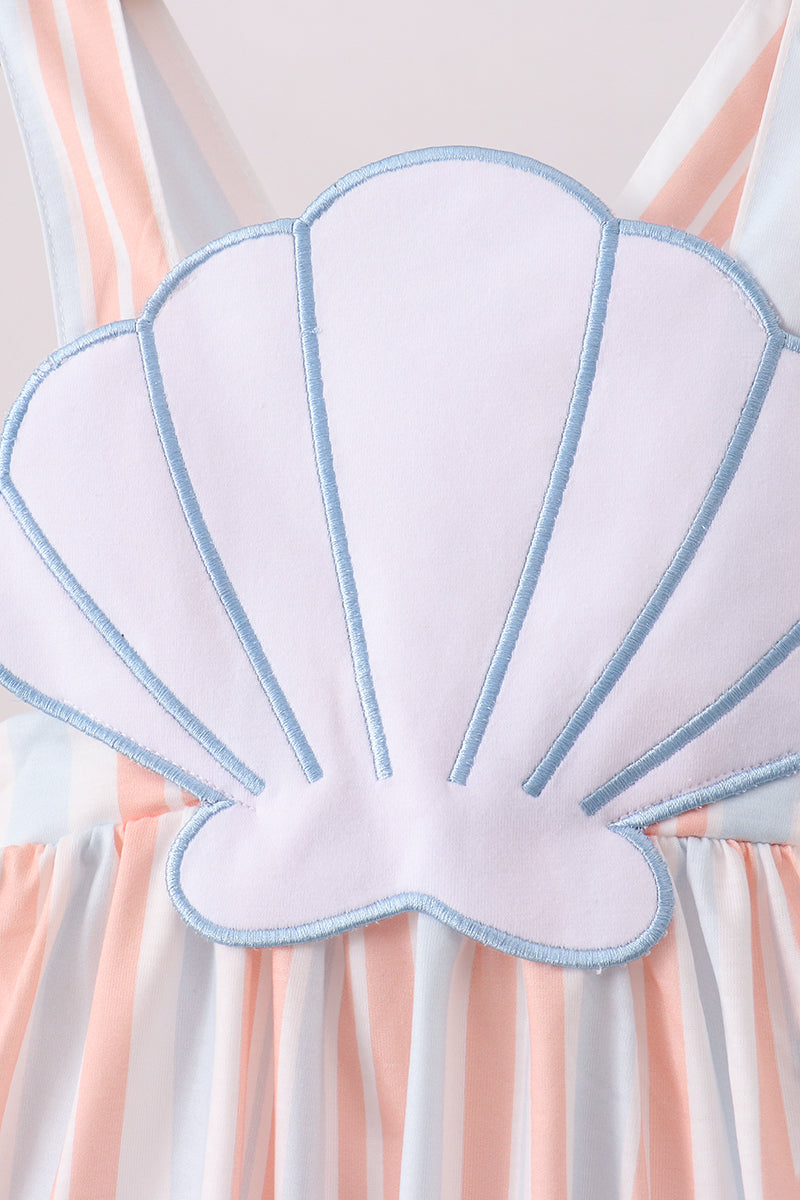 Seashell Stripe Appliqué Set - 2
