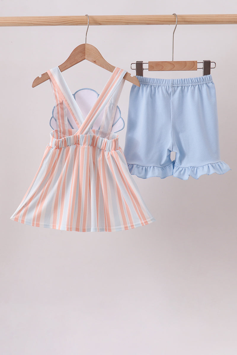 Seashell Stripe Appliqué Set - 5