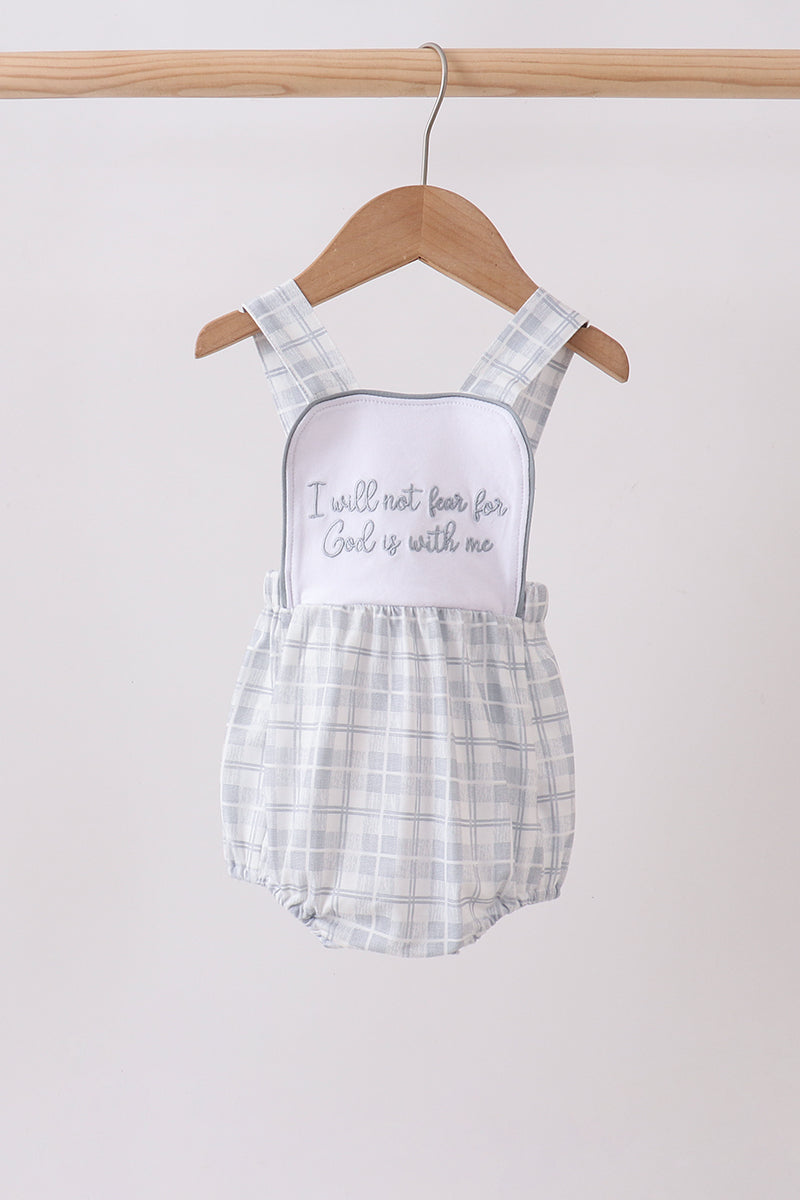 Blue Faith Quote Embroidered Bubble - 1