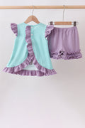 Blue under the sea Embroidered Set - 5