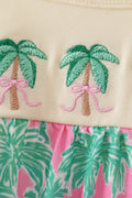 Palm Tree Embroidered Bubble - 2