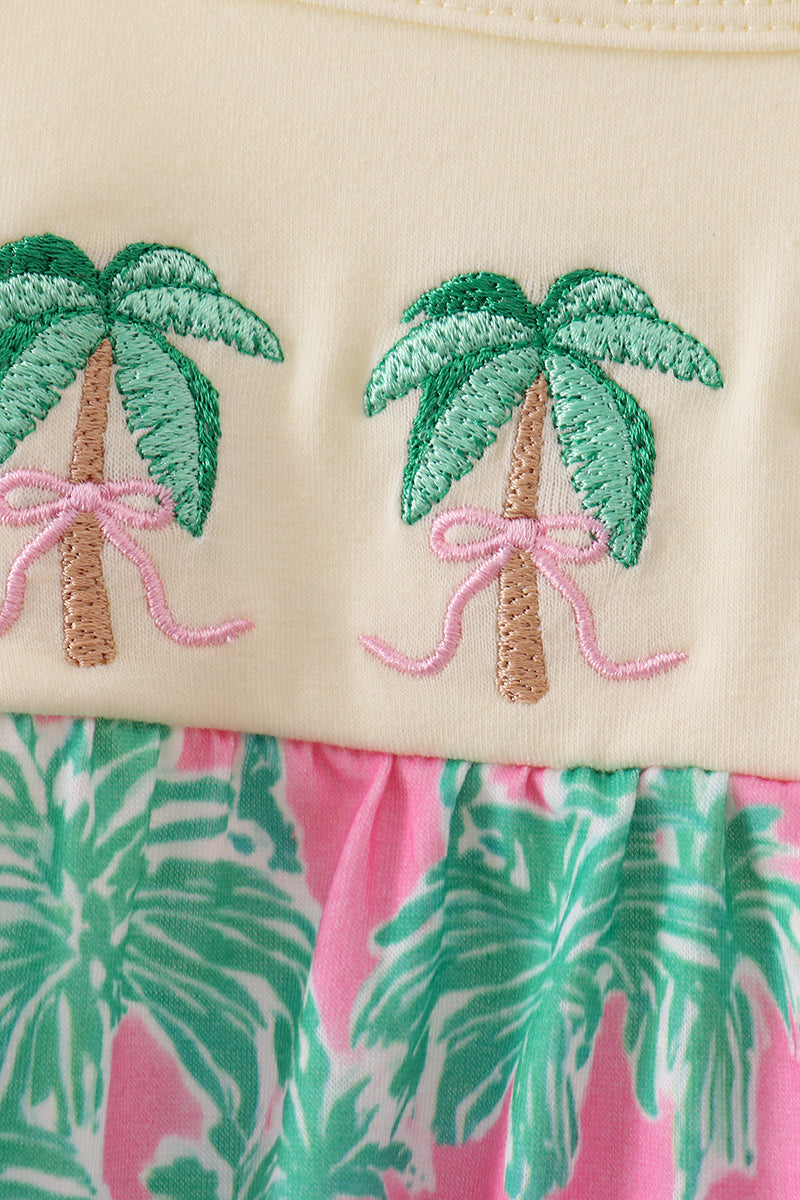 Palm Tree Embroidered Bubble - 2