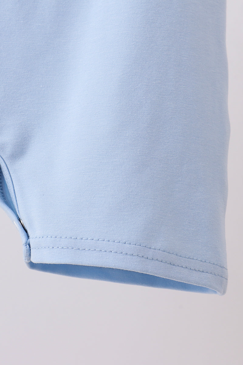 Blue Colorblock Jon Jon - 4