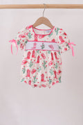Pink Boots Smocked Bubble - 1
