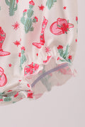 Pink Boots Smocked Bubble - 3