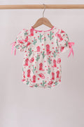 Pink Boots Smocked Bubble - 4