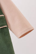 Green Corduroy Jon Jon Set - 3