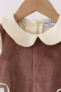 Brown Corduroy Jon Jon Set - 2