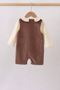 Brown Corduroy Jon Jon Set - 5