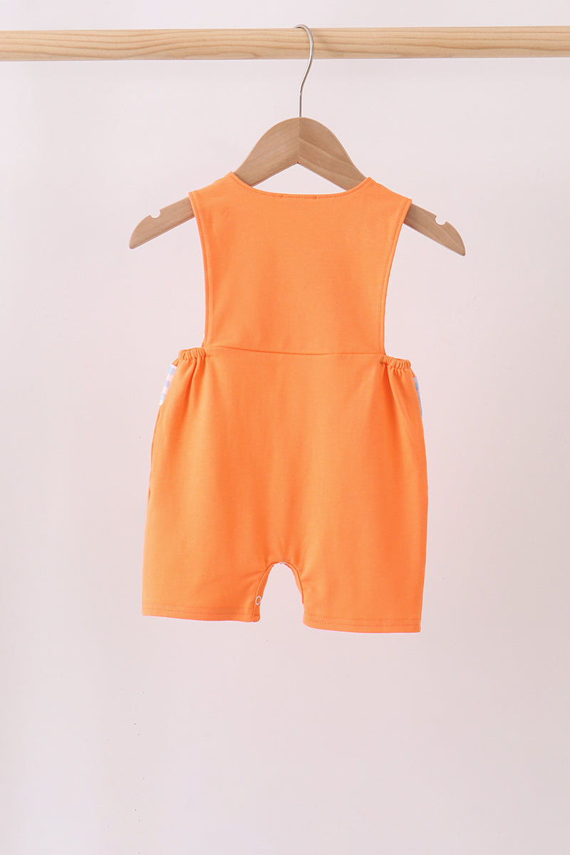 Coral Jesus Loves me Smocked Jon Jon - 5
