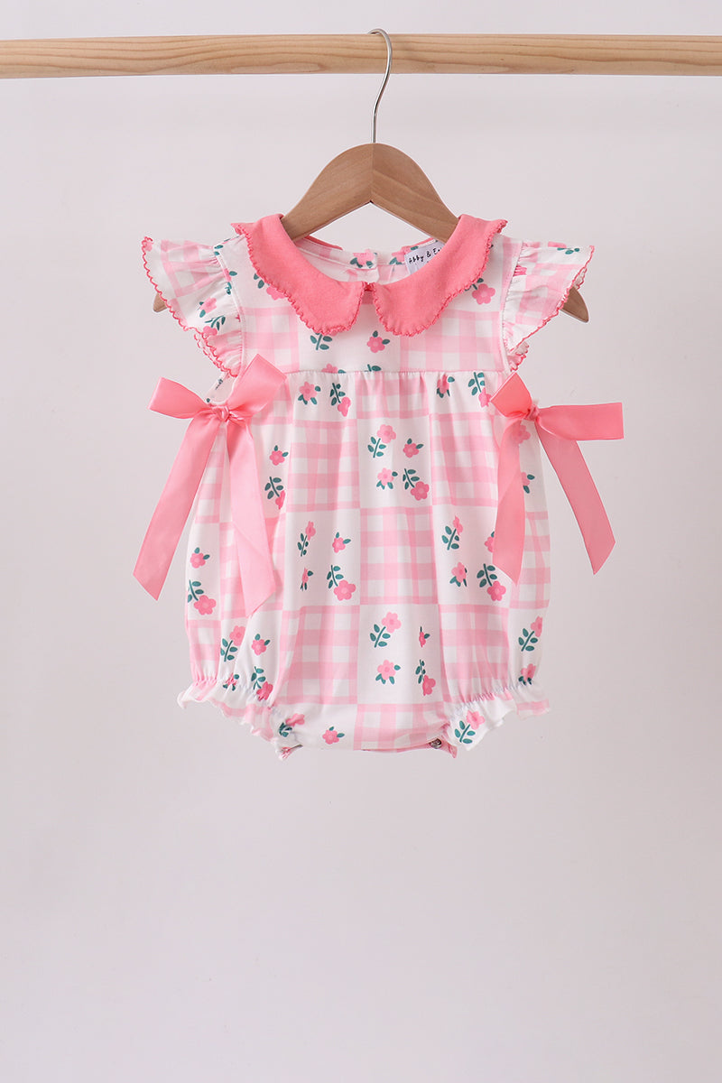 Pink Floral Ruffle Bubble - 1