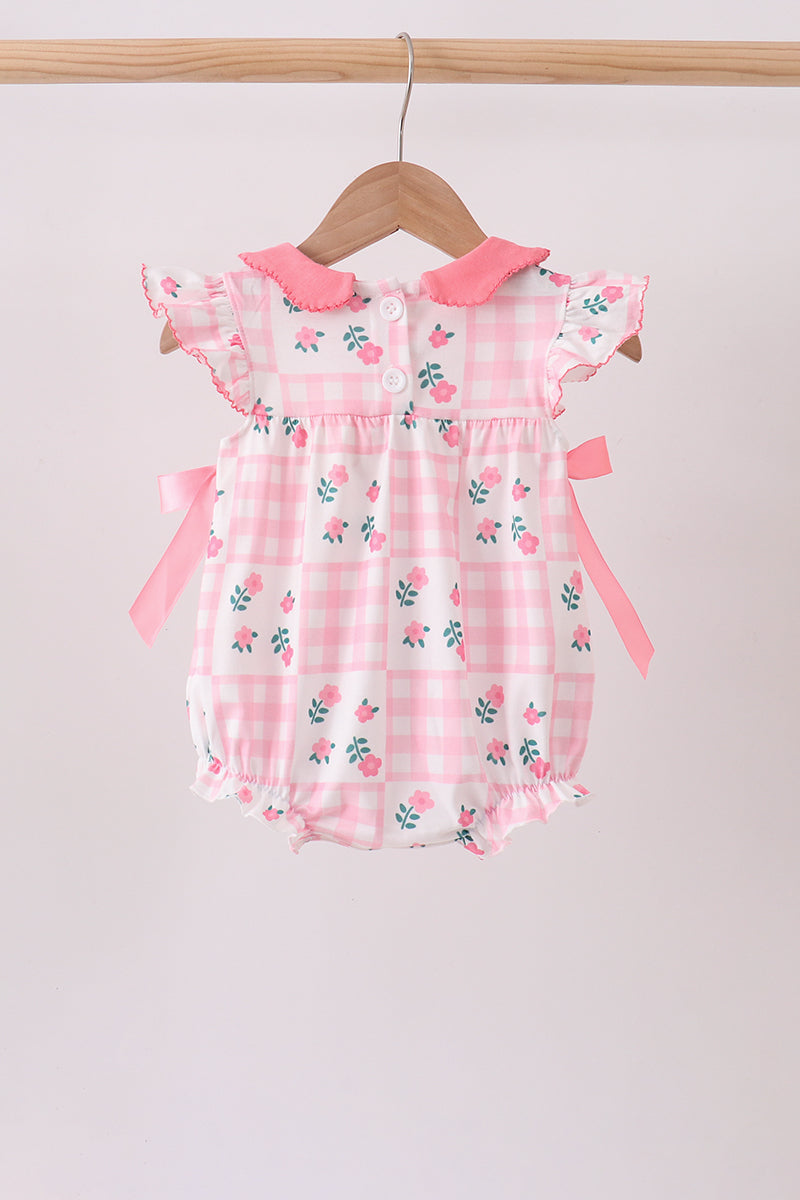 Pink Floral Ruffle Bubble - 5