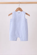 Blue Whale Embroidered Seersucker Jon Jon - 5