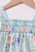 Floral Smocked Bubble - 2
