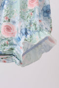 Floral Smocked Bubble - 3