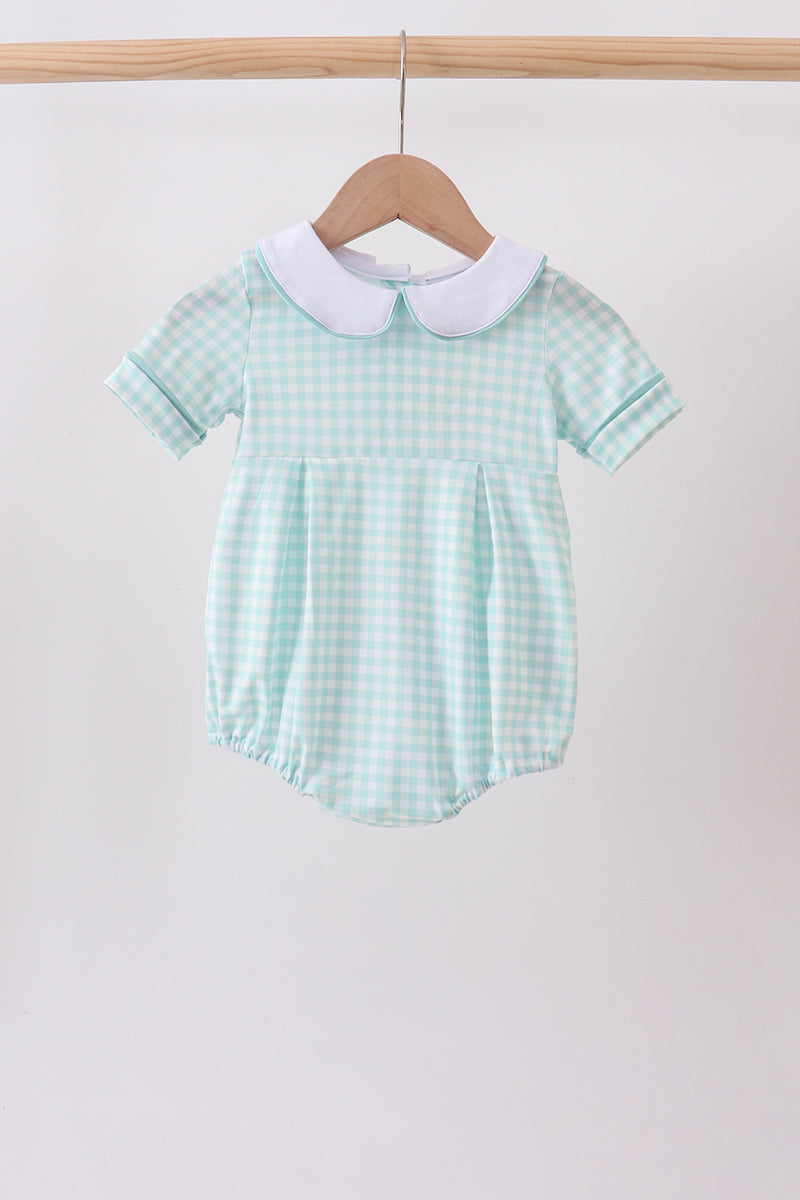 Green Gingham Bubble - 1