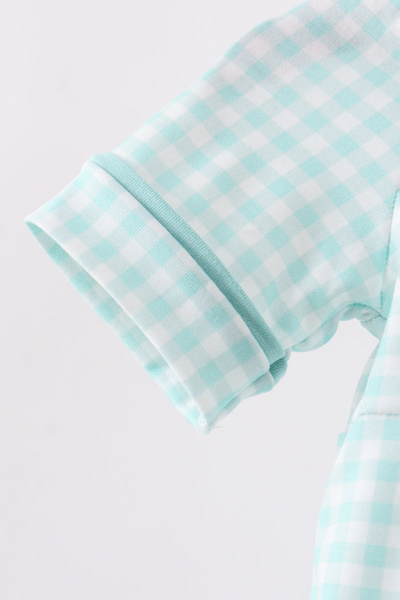 Green Gingham Bubble - 2