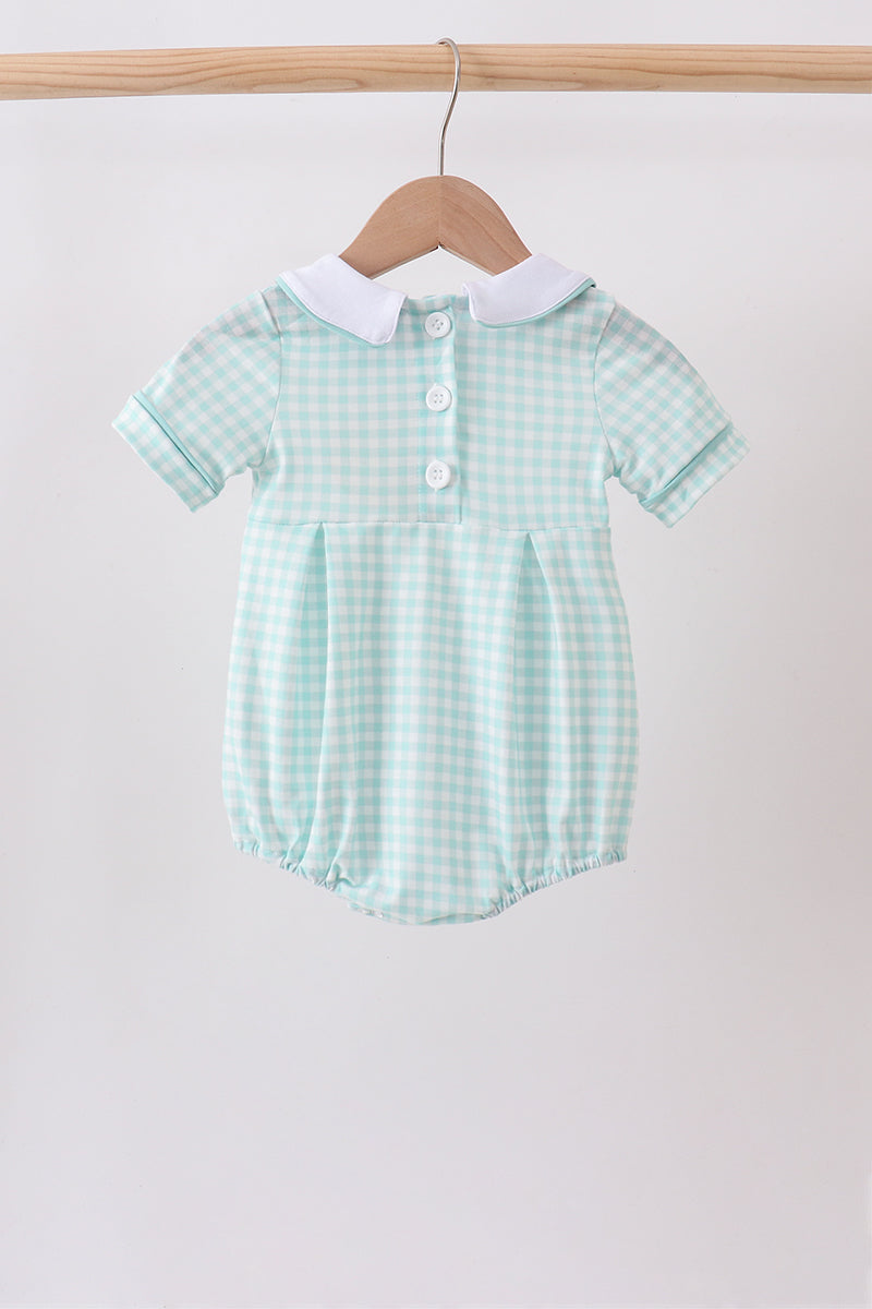 Green Gingham Bubble - 4