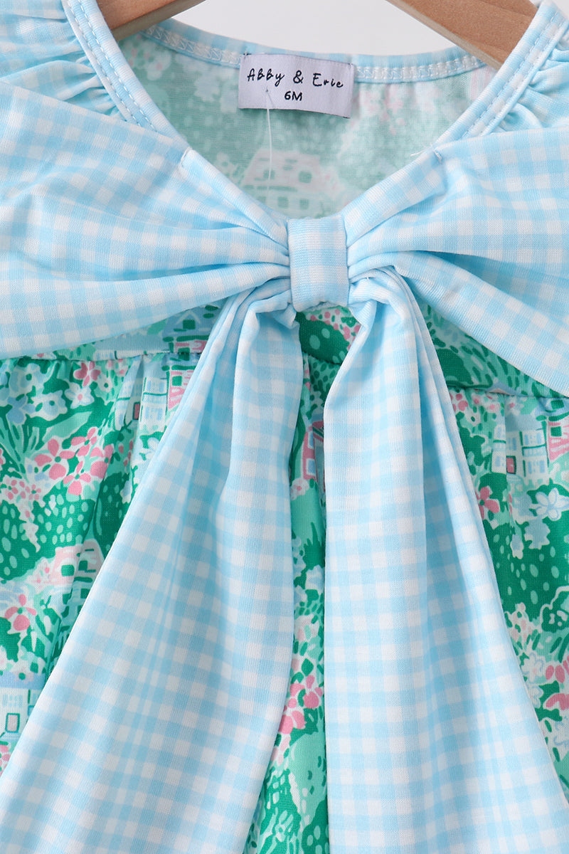 Green house floral Bow Bubble - 2