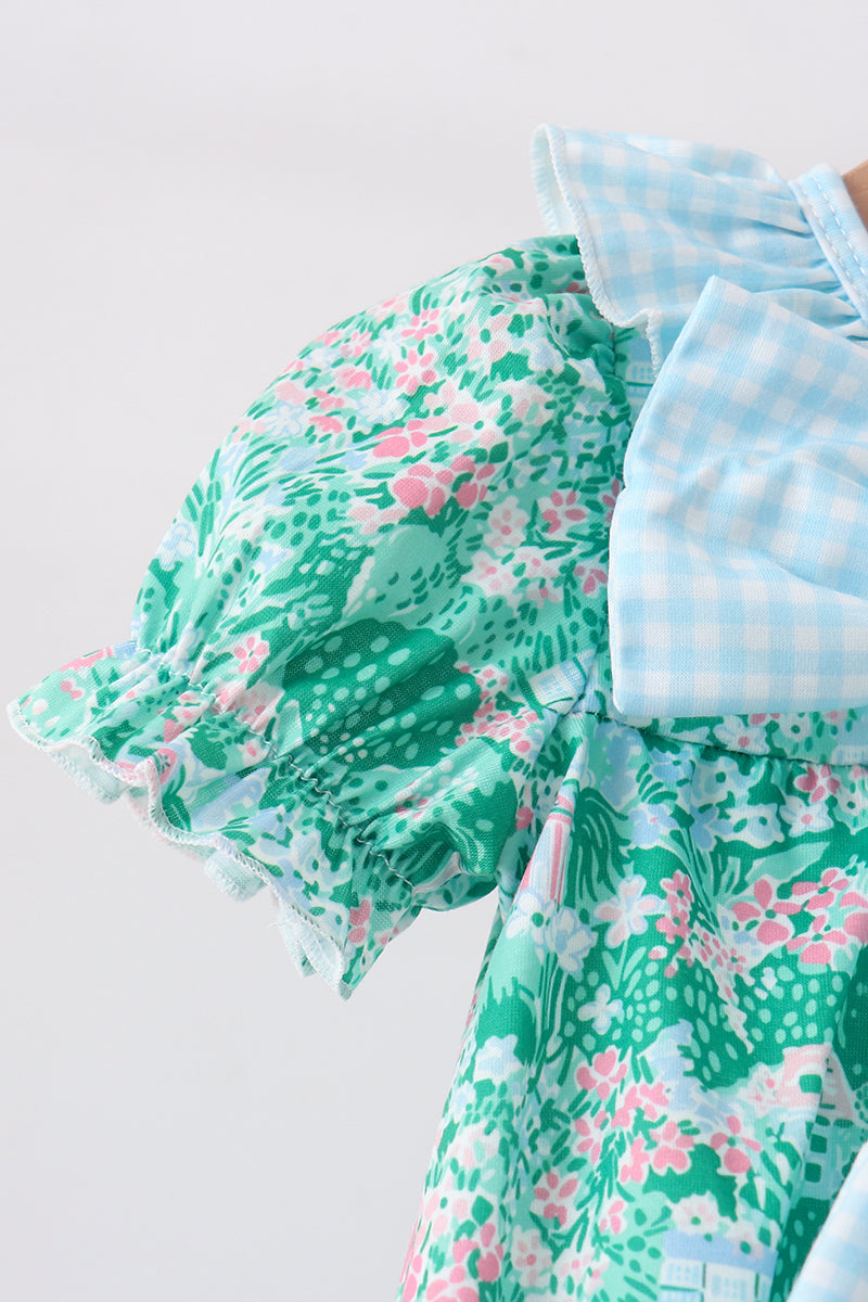 Green house floral Bow Bubble - 3