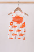 Orange Tennessee Smocked Jon Jon - 1