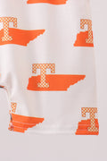 Orange Tennessee Smocked Jon Jon - 3