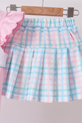 Pink Crocodile Smocked Skorts Set - 5