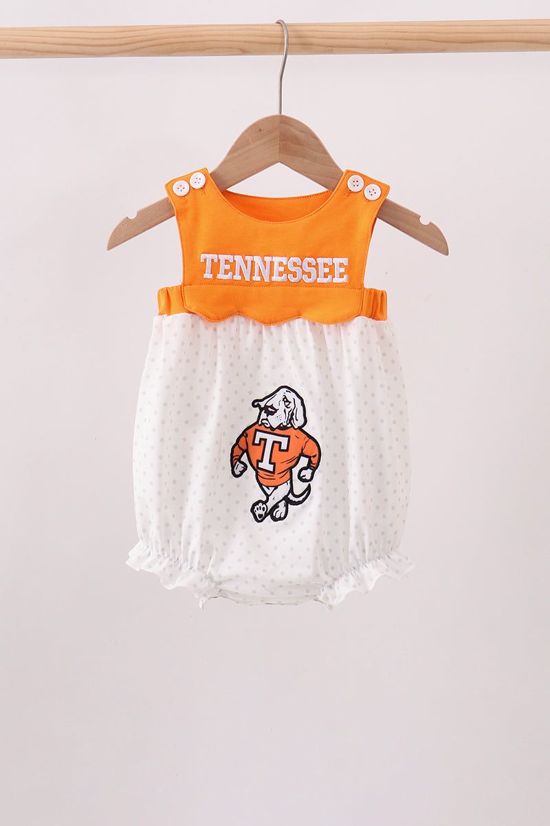 Orange Tennessee Applique Bubble - 1