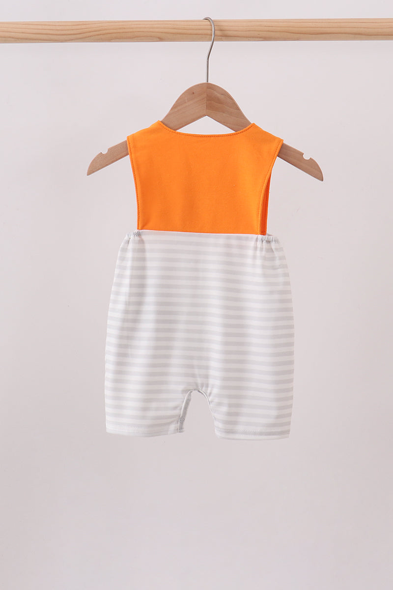 Orange Tennessee Applique Stripe Jon Jon - 2