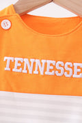 Orange Tennessee Applique Stripe Jon Jon - 4
