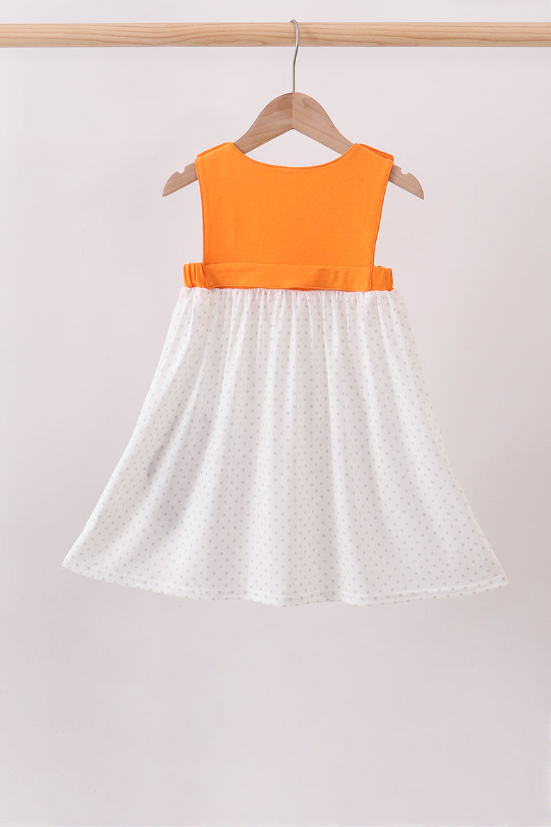 Orange Tennessee Applique Dress - 3