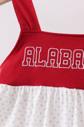 Maroon Alabama Applique Ruffle Shorts Set - 2