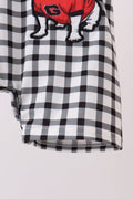 Red Georgia Applique Gingham Jon Jon - 4