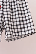 Red Georgia Applique Gingham Shorts Set - 3
