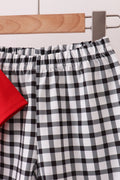 Red Georgia Applique Gingham Shorts Set - 4