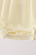 Cream smocked bubble - 4