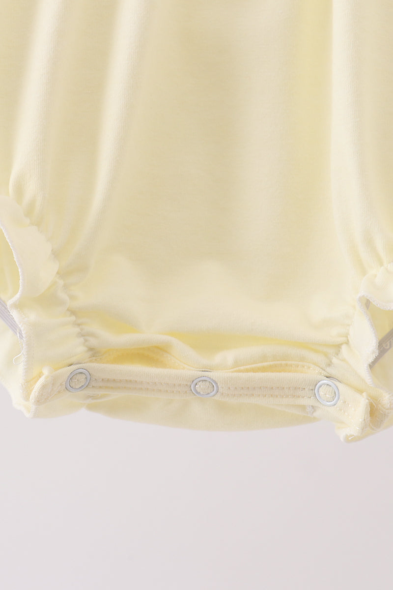 Cream smocked bubble - 4