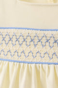 Cream smocked bloomer set - 2