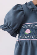 Garden Rose Smocked Ruffle Bubble - 2