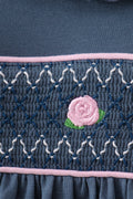 Garden Rose Smocked Ruffle Bubble - 5