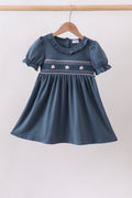 Garden Rose Smocked Ruffle Dress - 1