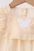 Oatmeal character french knot bloomer set - 3